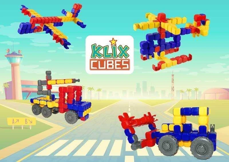 Konstruktorius Popular Playthings Klix Cubes 300 el.