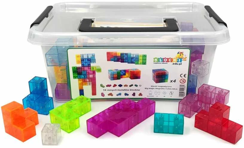 X Bida Magnetinis konstruktorius BIG Magic Cubes 68 el.