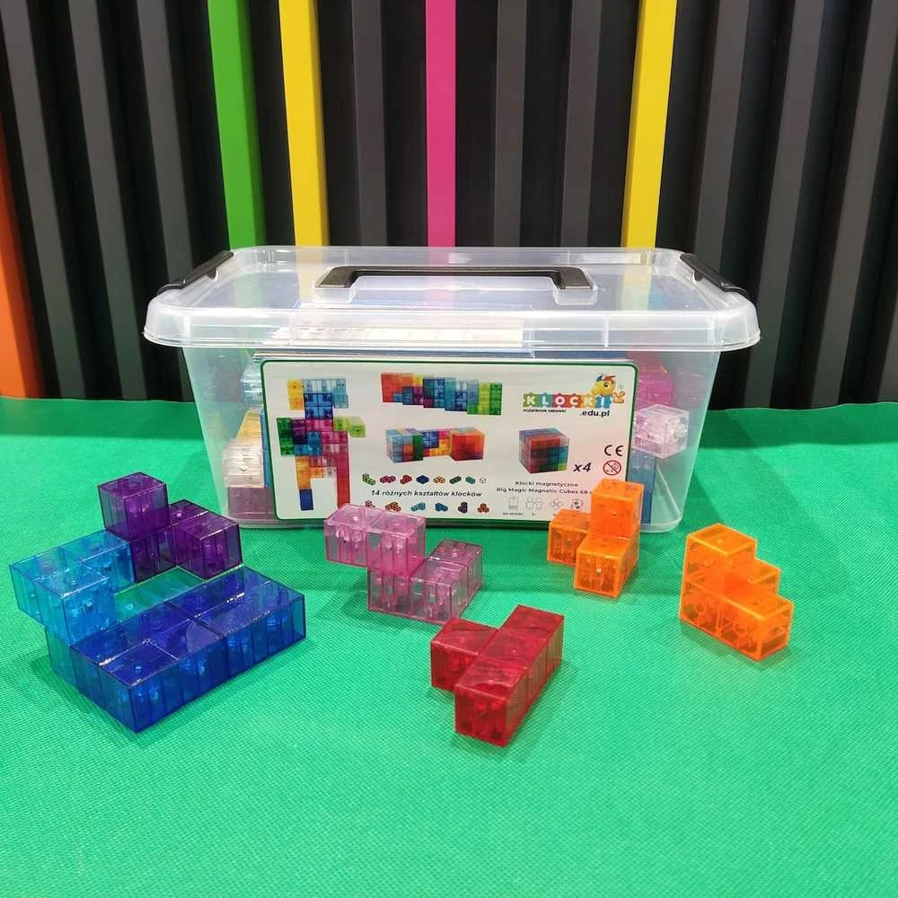 X Bida Magnetinis konstruktorius BIG Magic Cubes 68 el.