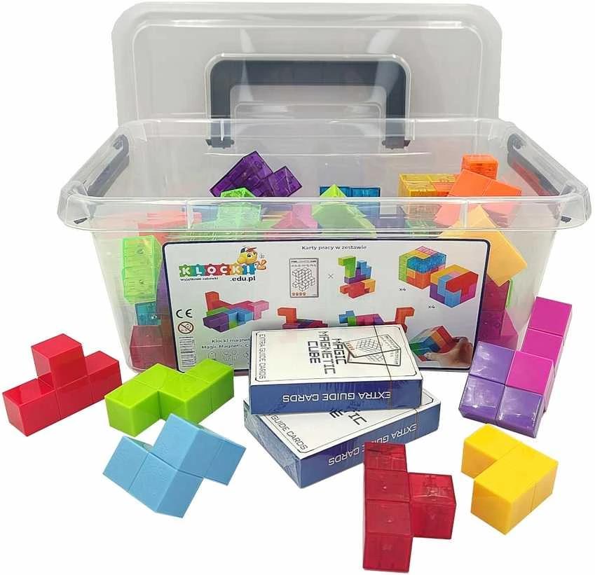 X Bida Magnetinis konstruktorius Magic Magnetic Cubes 56 el.