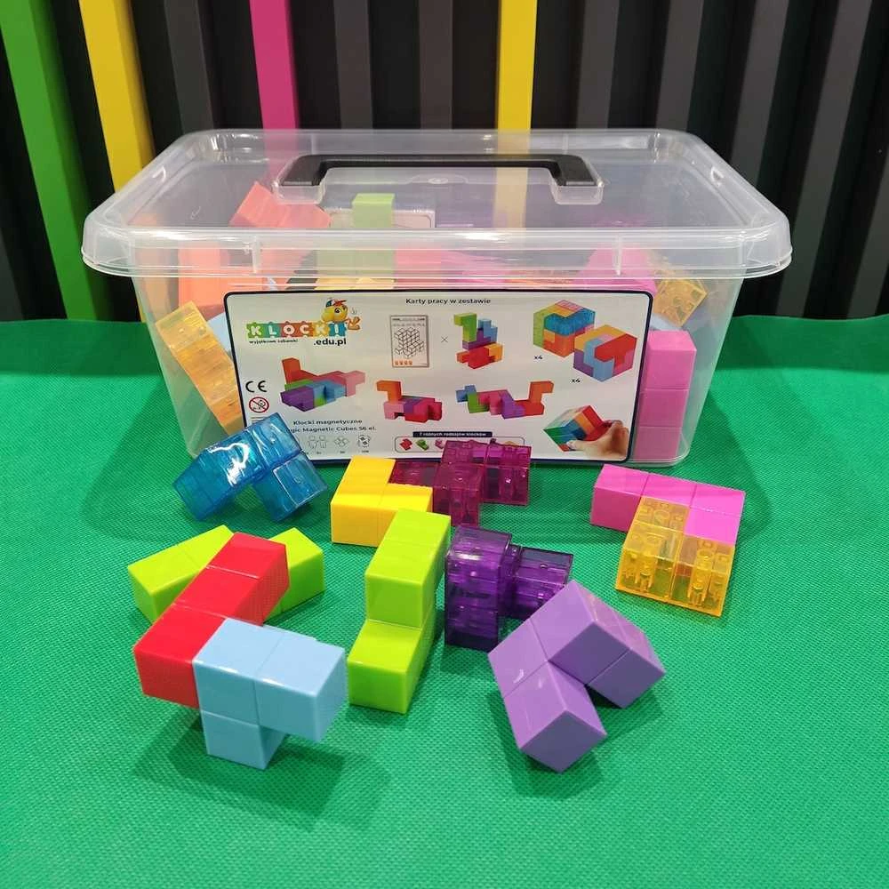X Bida Magnetinis konstruktorius Magic Magnetic Cubes 56 el.