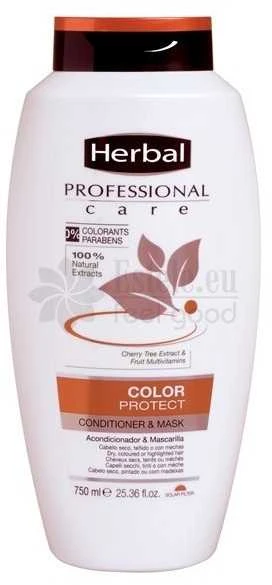 HERBAL profesionalus dažytų plaukų kondicionierius – kaukė 750 ml