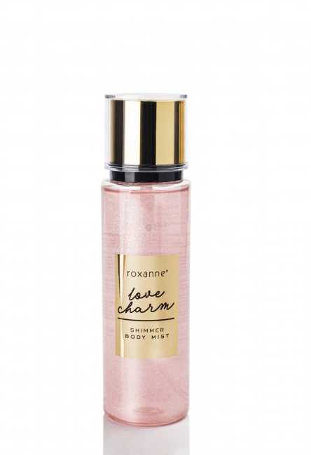Roxanne Love Charm blizgi kūno dulksna, 165 ml