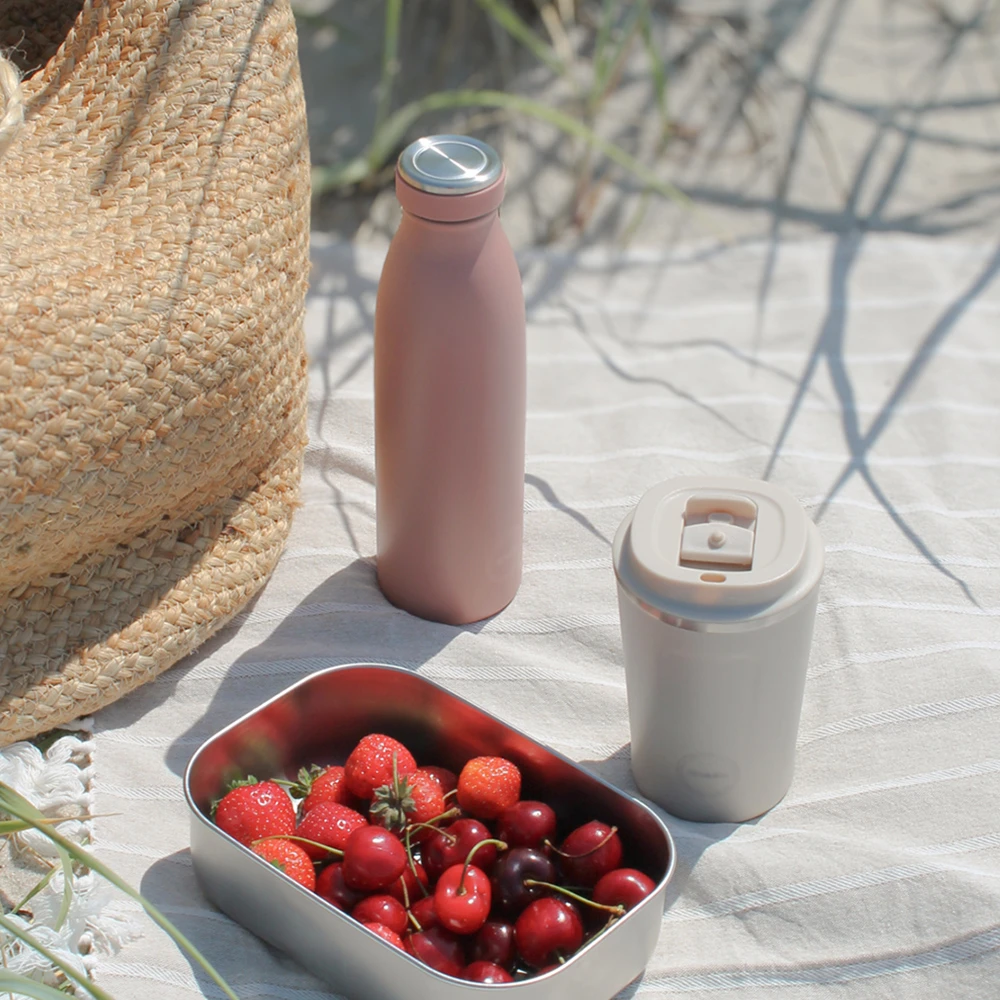 AYA&IDA Nerūdijančio plieno gertuvė 'Ash Rose' - 500 ml
