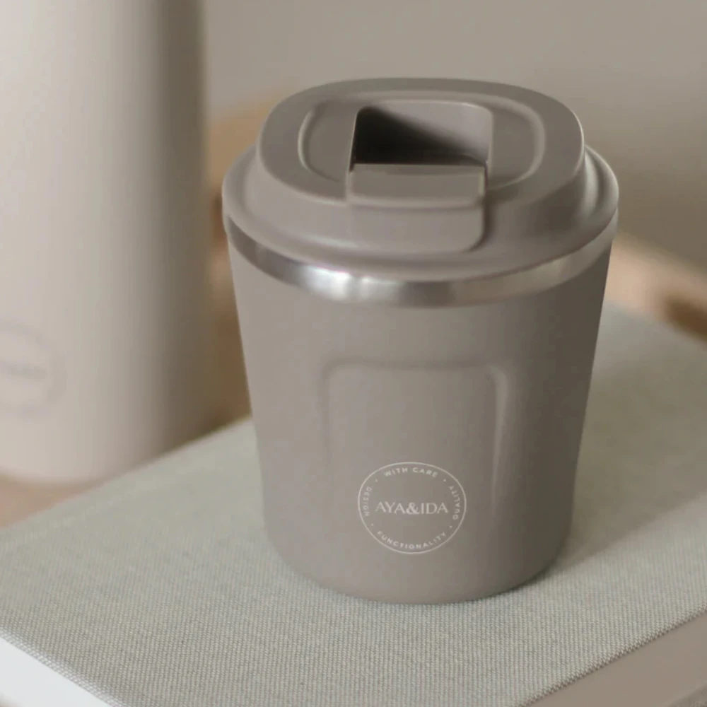 AYA&IDA Nerūdijančio plieno kelioninis puodelis 'Driftwood' - 240 ml