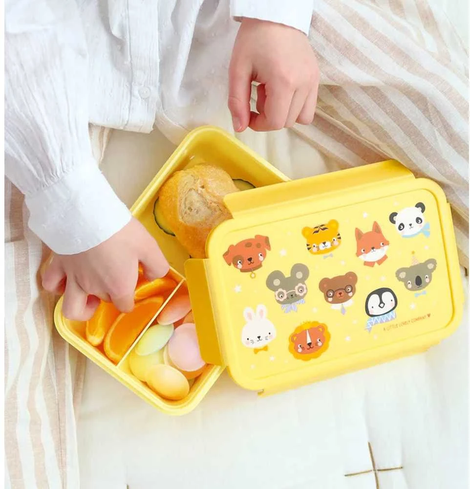 A Little Lovely Bento vaikiška priešpiečių dėžutė 'Gyvūnai'