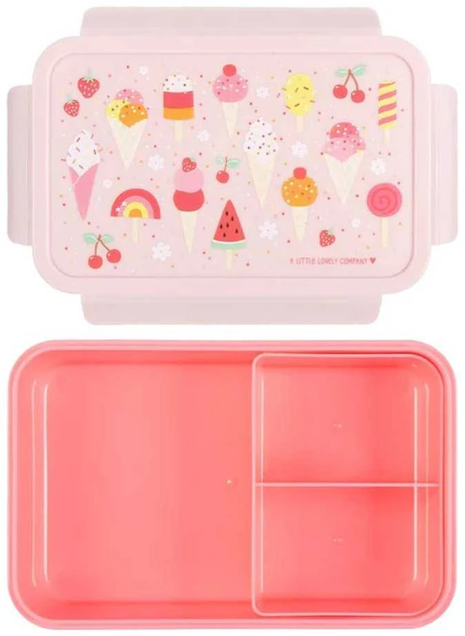 A Little Lovely Bento vaikiška priešpiečių dėžutė ‘Ledai’
