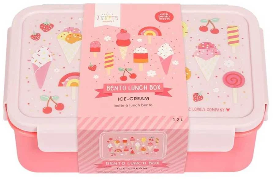 A Little Lovely Bento vaikiška priešpiečių dėžutė ‘Ledai’