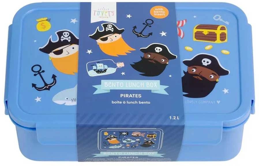A Little Lovely Bento vaikiška priešpiečių dėžutė 'Piratai'