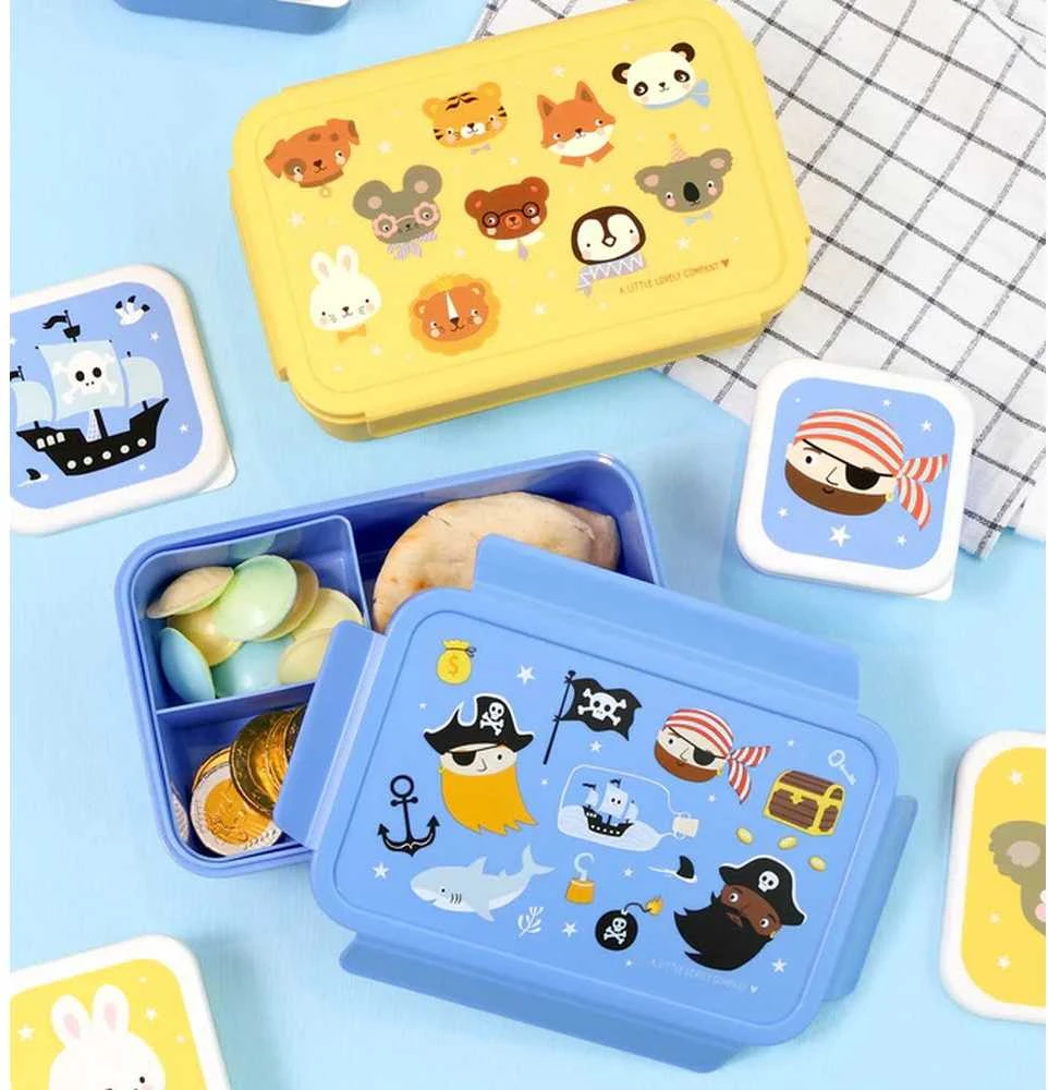 A Little Lovely Bento vaikiška priešpiečių dėžutė 'Piratai'