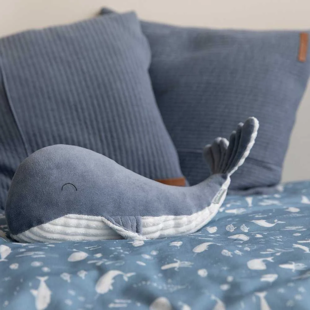 Blue Little Dutch Didelis pliušinis žaislas banginis ´Ocean Mėlyna´ 35cm