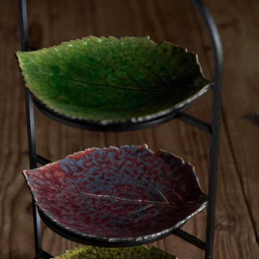Costa Nova Akmens masės hortenzijos lėkštė Riviera, ⌀ 22 cm - Tamsiai žalia