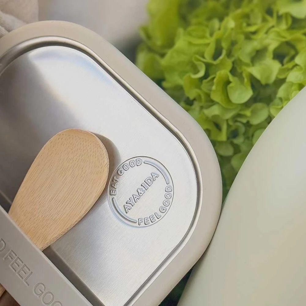 CREAM AYA&IDA Bento pietų dėžutė ‘Kreminis rusvai gelsvas’