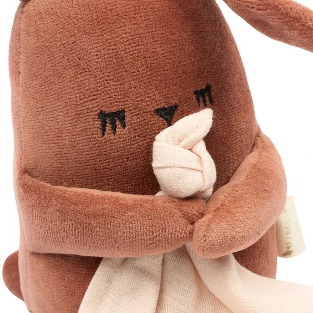 Luxkids Aps Fabbie Music Box Minkštas pliušinis muzikinis žaislas kūdikiams - Kiškis