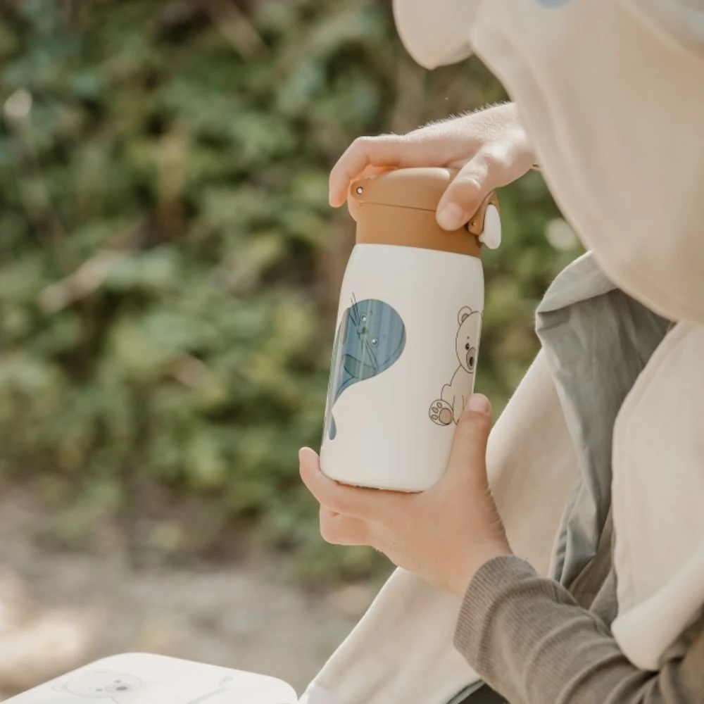 Luxkids Aps Vaikiška termo gertuvė FABELAB POLIARINĖ MEŠKA 320 ml