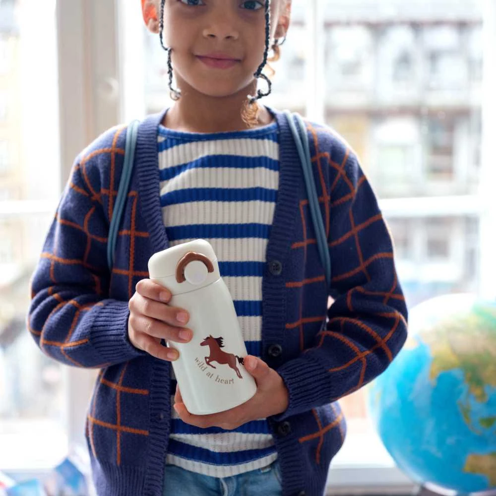 Luxkids Aps Vaikiška termo gertuvė FABELAB Laukis Žirgas 320 ml