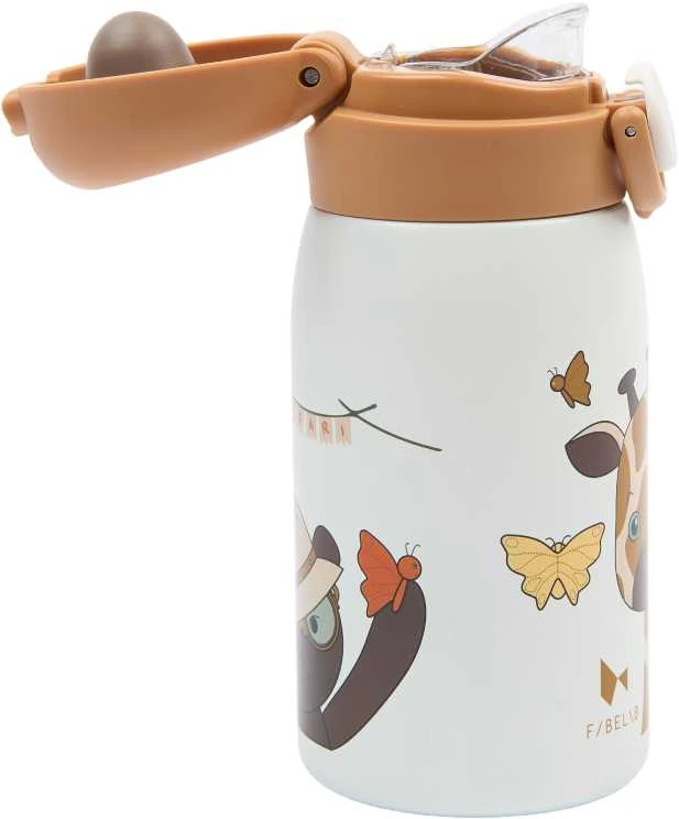 Fabelab Vaikiškas termosas-gertuvė 'Žirafa' 320 ml