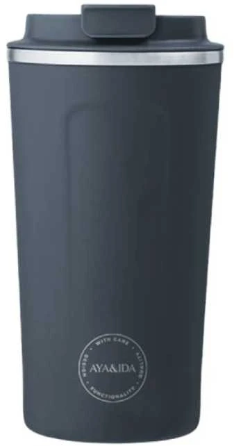 CREAM AYA&IDA Nerūdijančio plieno kelioninis puodelis 'Kreminis rusvai gelsvas' - 240 ml