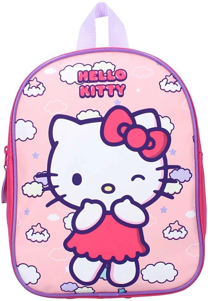 Pink Rožinė Kuprinė vaikams Hello Kitty Rožinė Ribbon