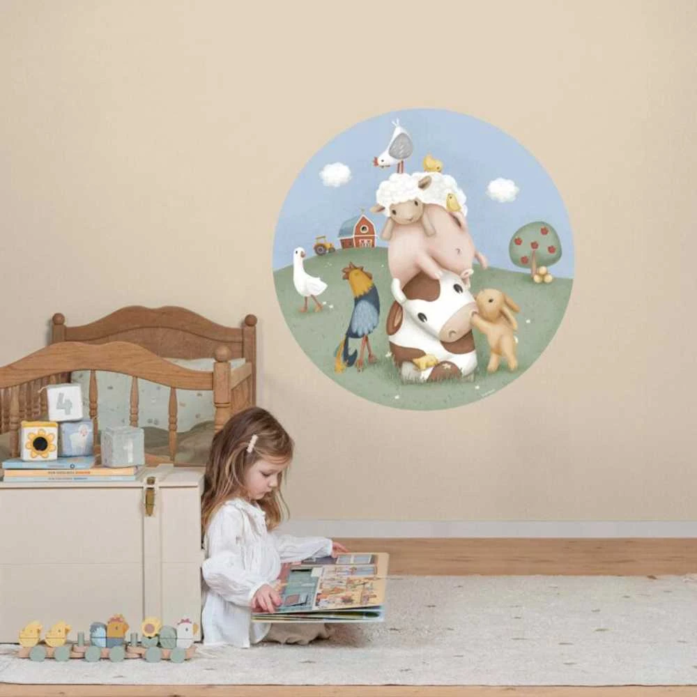 Little Dutch Apvalus sienos lipdukas 'Little Farm'