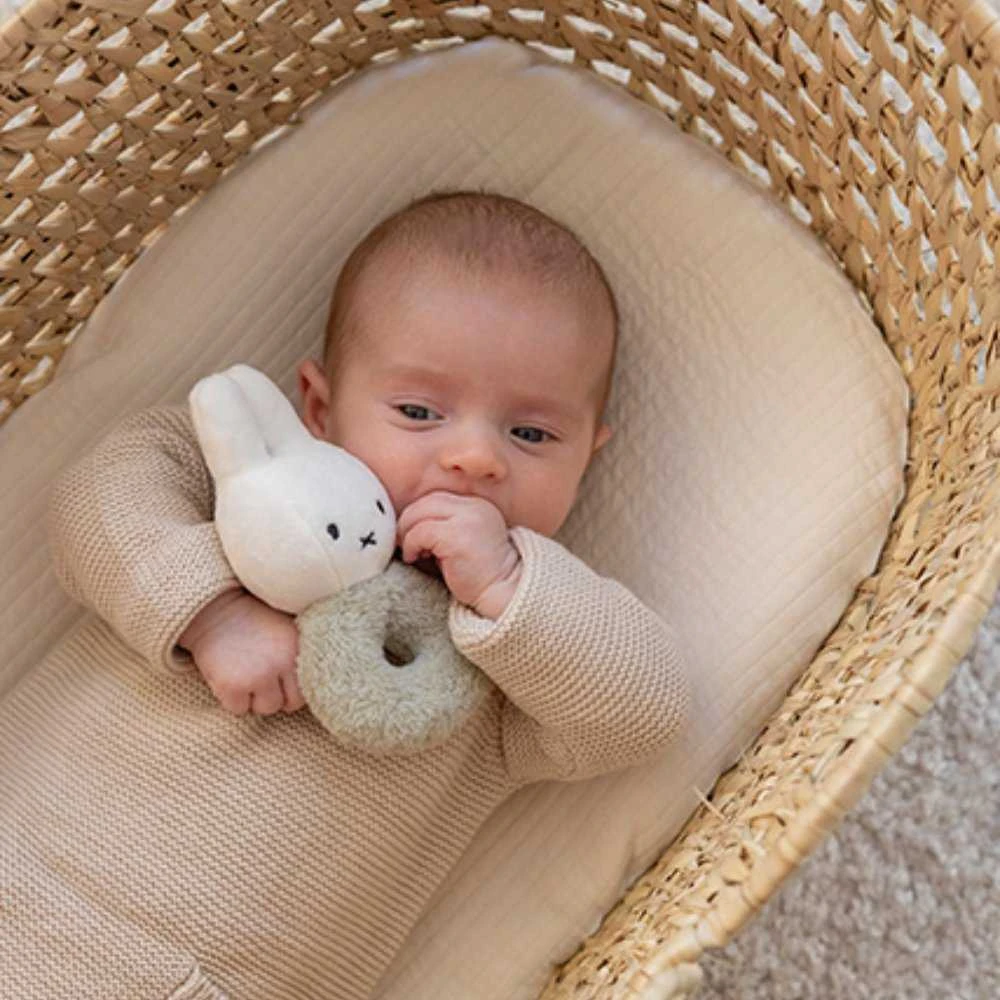 Little Dutch Barškutis triušiukas ´Miffy Fluffy Žalias´