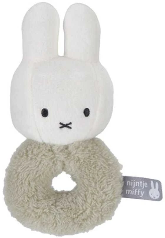 Little Dutch Barškutis triušiukas ´Miffy Fluffy Žalias´