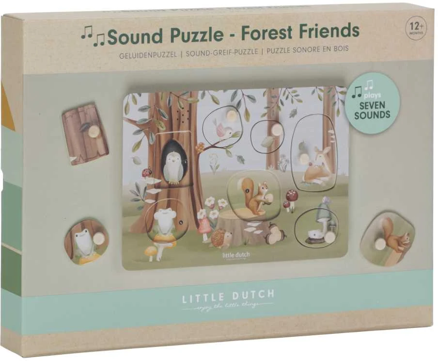 Little Dutch Dėlionė su garsais 'Forest Friends'
