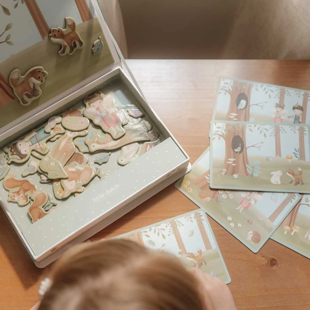 Dėlionė Little Dutch Magnetinė žaidimų lenta 'Forest Friends'