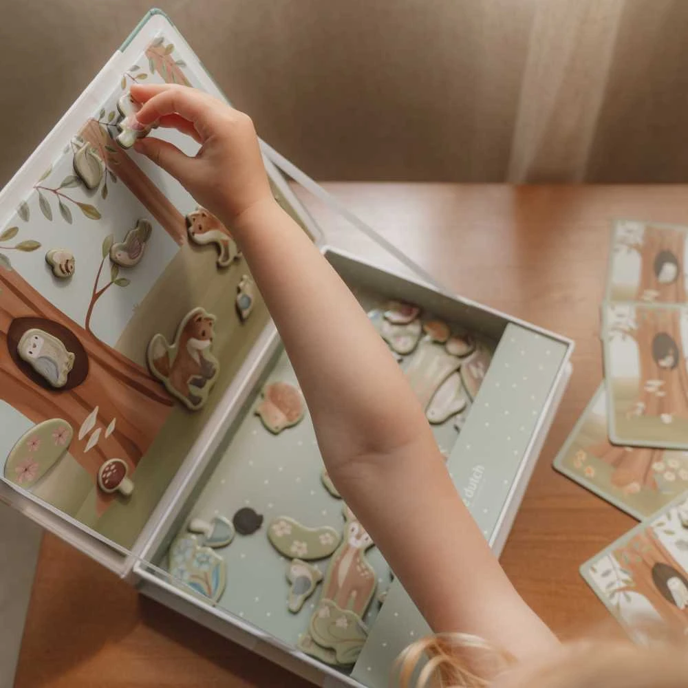 Dėlionė Little Dutch Magnetinė žaidimų lenta 'Forest Friends'