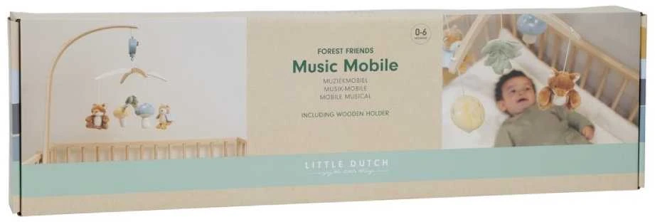 Little Dutch Medinė muzikinė karuselė ´Forest Friends´