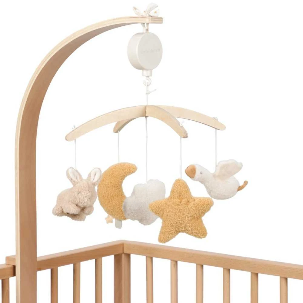 Little Dutch Medinė muzikinė karuselė ´Newborn Naturals´