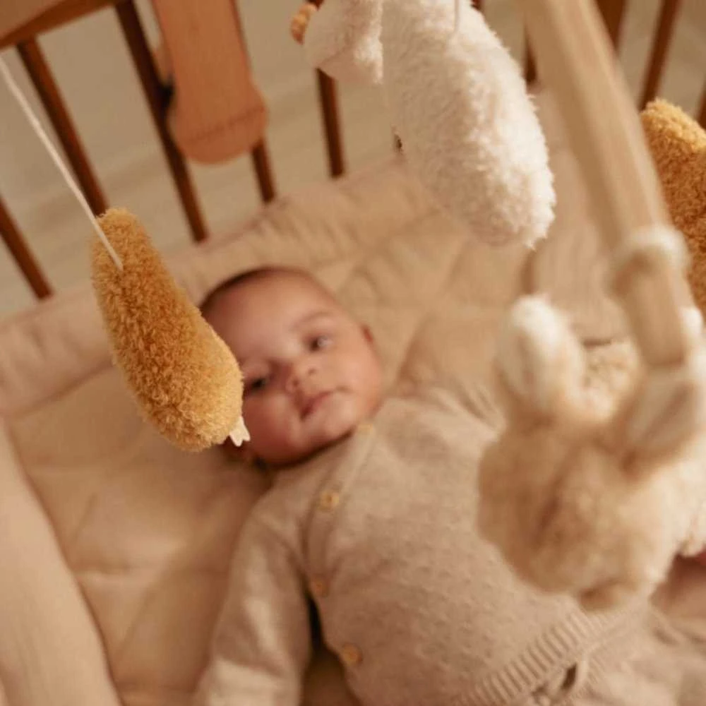 Little Dutch Medinė muzikinė karuselė ´Newborn Naturals´