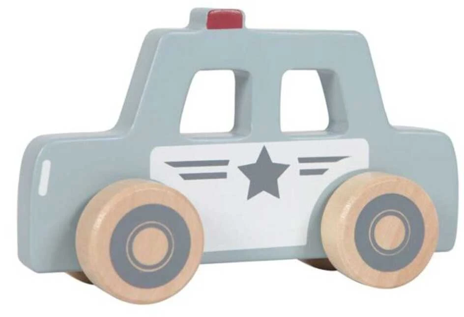 Little Dutch Avarinių tarnybų medinių automobilių rinkinys