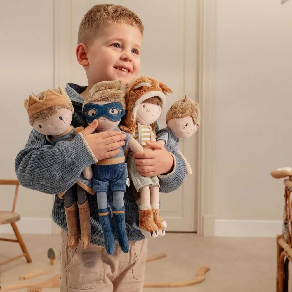 Little Dutch Pliušinė lėlė superherojus Jim 35cm
