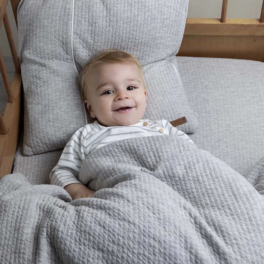 Little Dutch Priglundanti paklodė kūdikiams 'Pure Pilkas'
