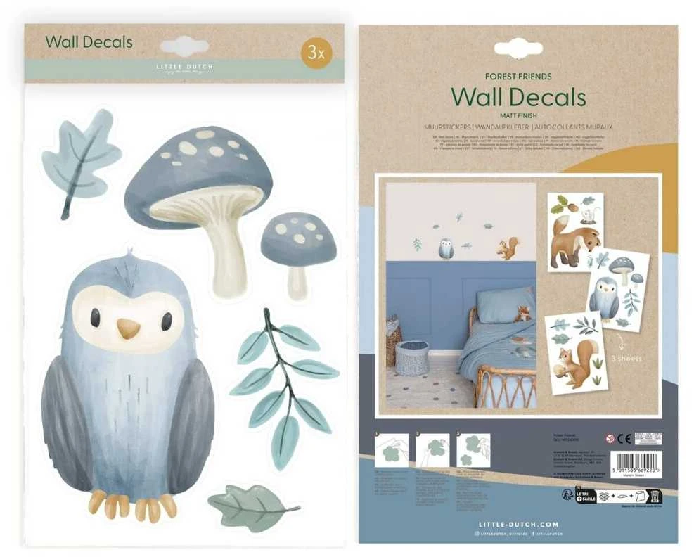 Little Dutch Sienos lipdukai 'Forest Friends'