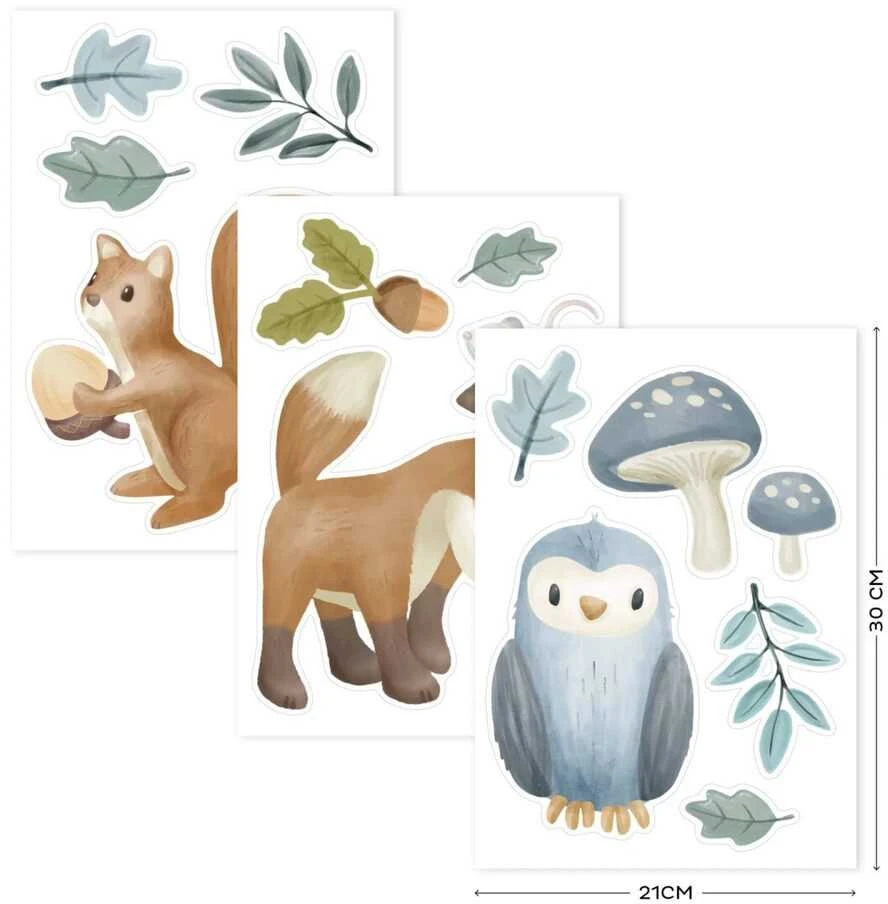 Little Dutch Sienos lipdukai 'Forest Friends'