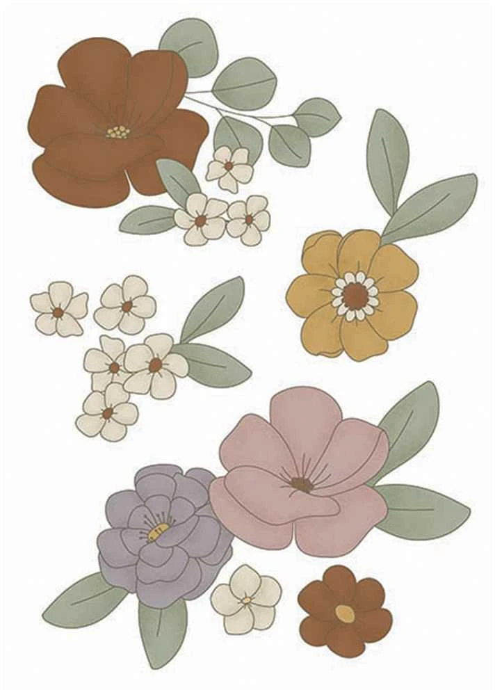 Little Dutch Sienos lipdukai 'Vintage Little Flowers'