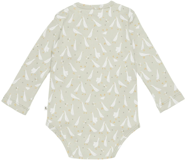Little Dutch Smėlinukas ilgomis rankovėmis ´Little Goose Olive´ - 50/56