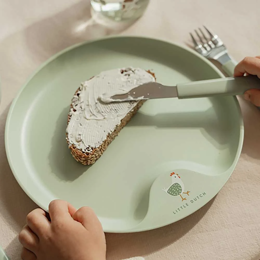 Rosti Mepal Mepal 3 dalių vaikiškų stalo įrankių rinkinys 'Little Farm'