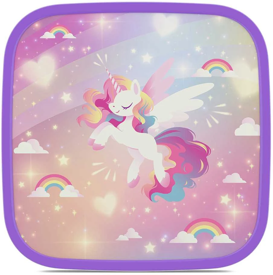 Rosti Mepal Mepal Didelė vaikiška priešpiečių dėžutė 'Unicorn Glow'