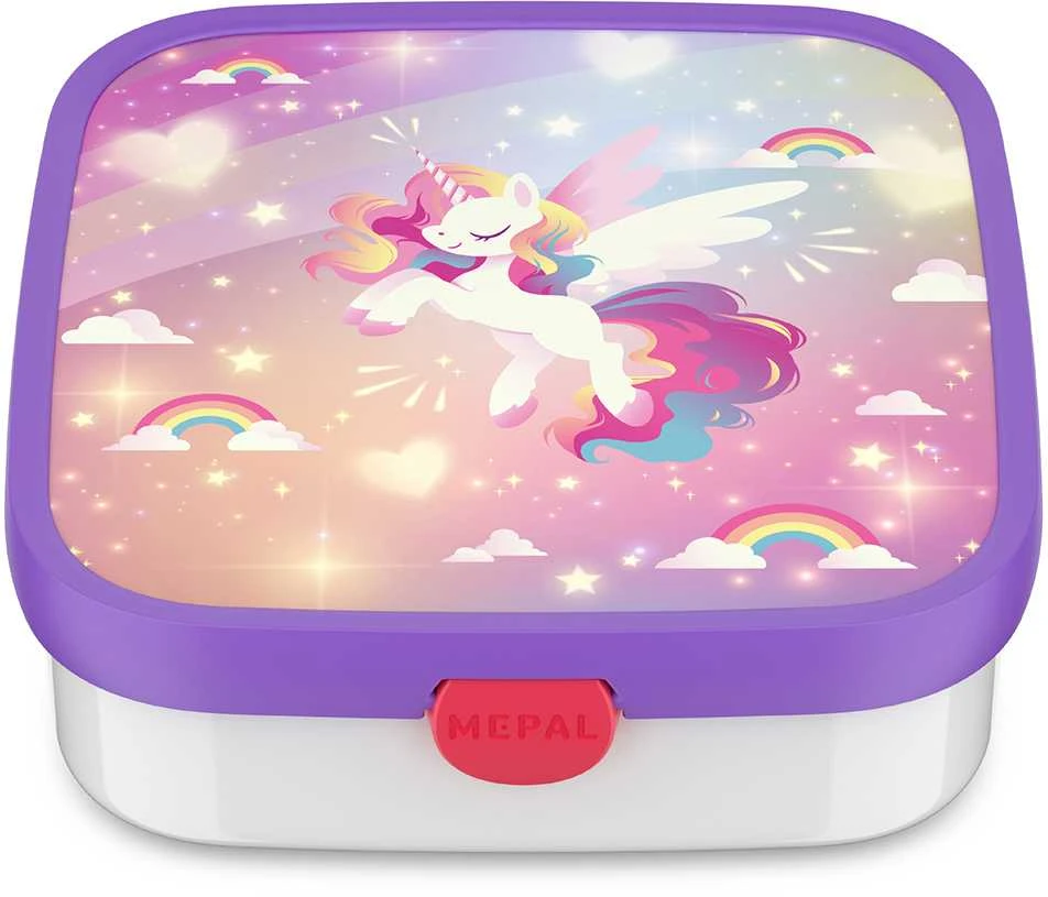 Rosti Mepal Mepal Didelė vaikiška priešpiečių dėžutė 'Unicorn Glow'
