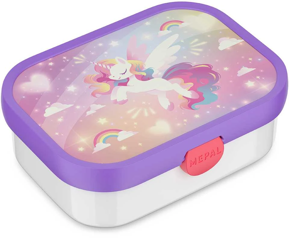 Rosti Mepal Mepal Gertuvė ir pietų dėžutė rinkinys vaikams 'Unicorn Glow'