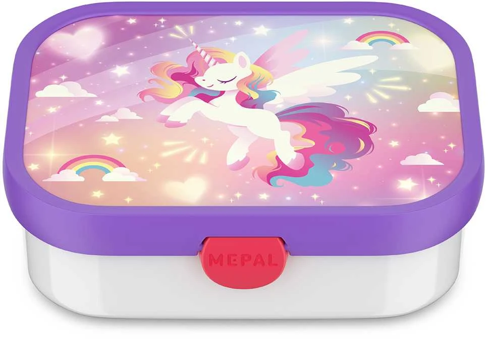 Rosti Mepal Mepal Gertuvė ir pietų dėžutė rinkinys vaikams 'Unicorn Glow'