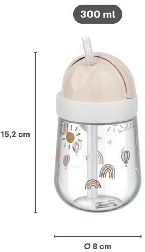 Little Dutch Mepal Puodelis su šiaudeliu ’Fairy Garden’