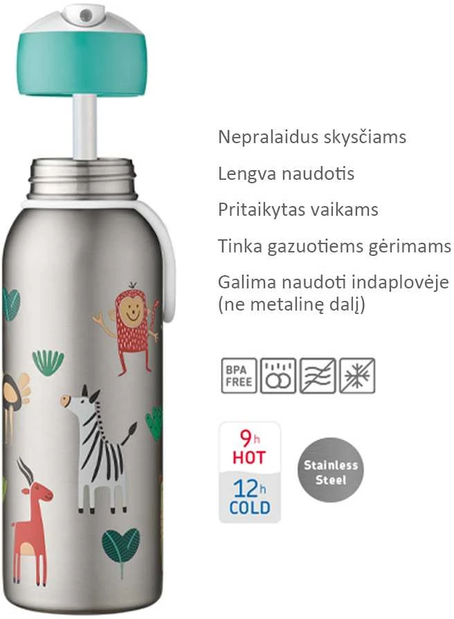 Rosti Mepal Mepal Vaikiškas termosas-gertuvė ‘Dinozauras’ Dino