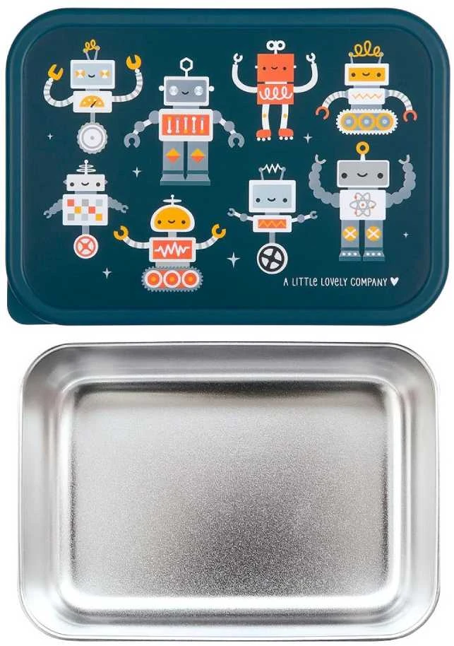 Nerūdijančio plieno pietų dėžutė vaikams ‘Robotai‘