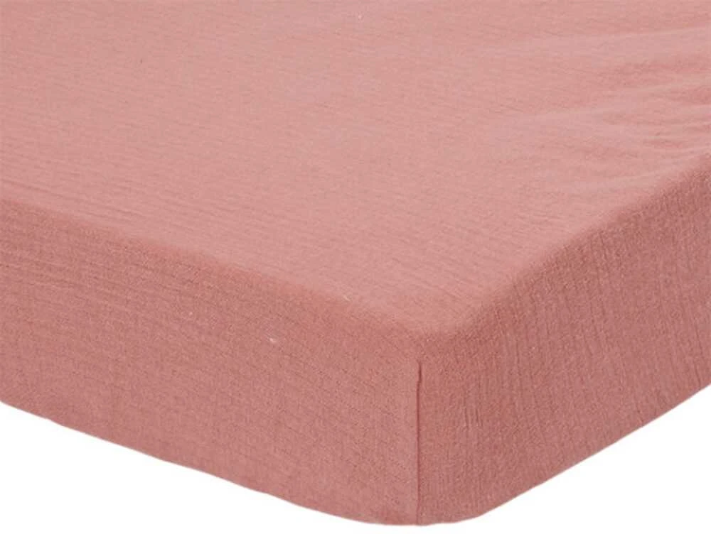 Pink Little Dutch Priglundanti paklodė kūdikiams 'Pure Rožinė Blush'