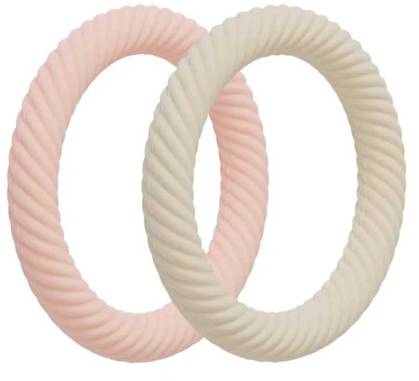 Silikoninių kramtukų rinkinys 'Strawberry cream'