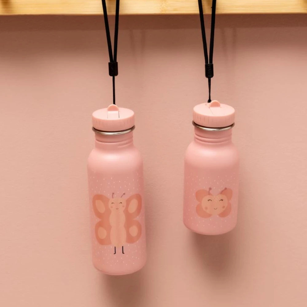 Gertuvė Gourde 350ml - Ponia Drugelis - TRIXIE BABY - Smėlinė - Metalas / Plastikas / Stiklas - Nuo 3 metų